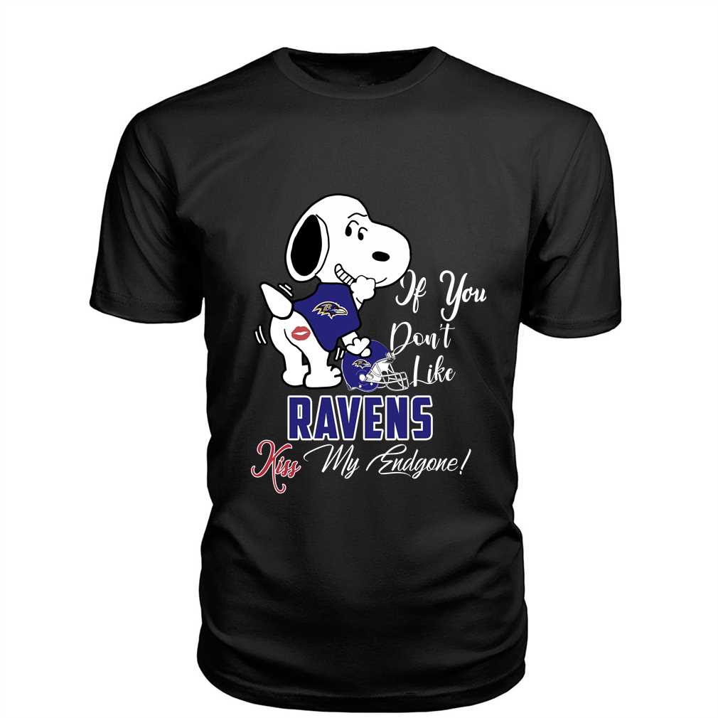 Nfl Baltimore Ravens Snoopy Dog Kiss My Endgone Shirt